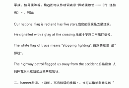 英语flag什么意思啊(英语flag什么意思啊怎么读)