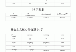 社会价值观24个字英文(社会价值观用英语怎么说)