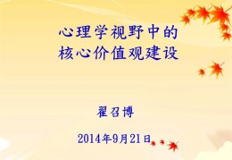 心理学中的价值观是什么(心理学中的价值观是什么样的)