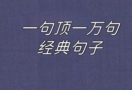 小学生每日一句话经典语录(小学生每日一句话经典语录大全)