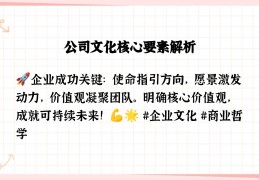 公司的使命,愿景,价值观怎么写的简单介绍