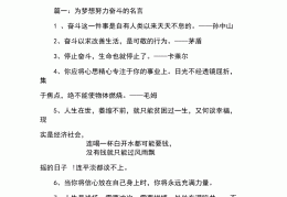 努力名言名句大全集(努力的名言名言)