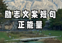 人生正能量的文案(人生正能量短语)
