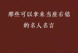 座右铭正能量(座右铭正能量句子摘抄)