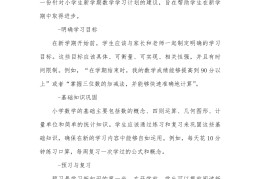小学生制定小目标的方法(小学生定个小目标)