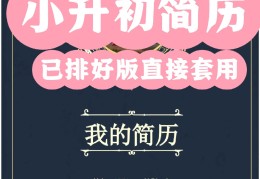 小学生简历模板小升初免费(小学生简历模板升初图片)
