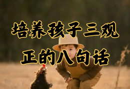 培养孩子三观正的八句话免费(培养孩子的三观经常说的四句话)
