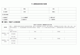 个人能力目标怎么写(个人能力提升目标和计划表格)