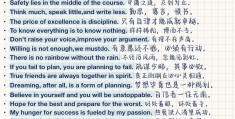 励志句子英文短句(励志简短的英文句子)