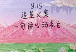 适合追星的励志文案短句(有关追星的励志文案)